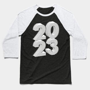 2023 white stack Baseball T-Shirt